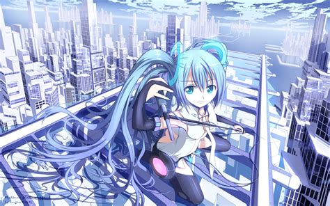 Find images of anime girl. Vocaloid Megapolis Anime Girls Cities city wallpaper | 1920x1200 | 133756 | WallpaperUP