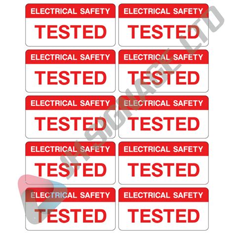 Electrical Safetytested Labels Jh Signage Limited