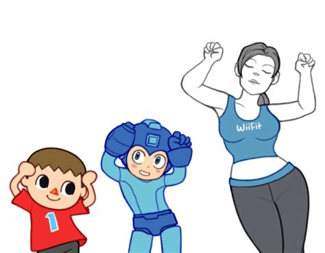 villager mega man and wii fit caramelldansen by amy rose fan123 on deviantart