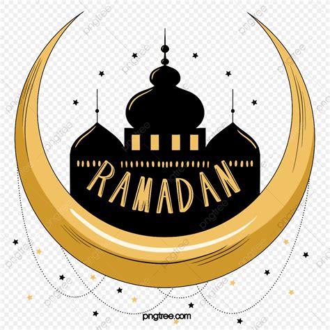 Cartoon Ramadan Festival Moon Element Ramadan Hand Painted Cartoon