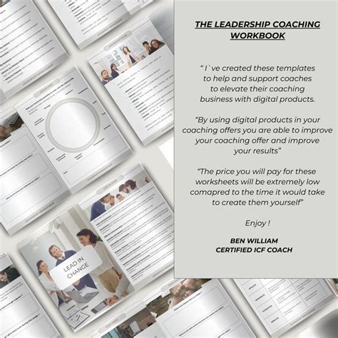 Leadership Coaching Template Kit Coaching Leaders Worksheet Leadership Coach Management Tools