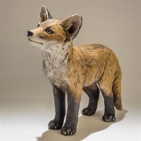 Fox Sculpture Featured Nick Mackman Animal Sculpture