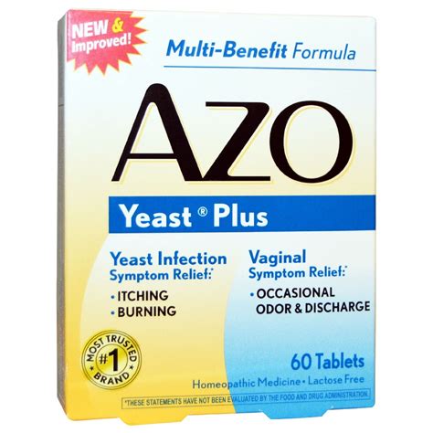Azo Yeast Plus Yeast Infection Treatment 60 Ct