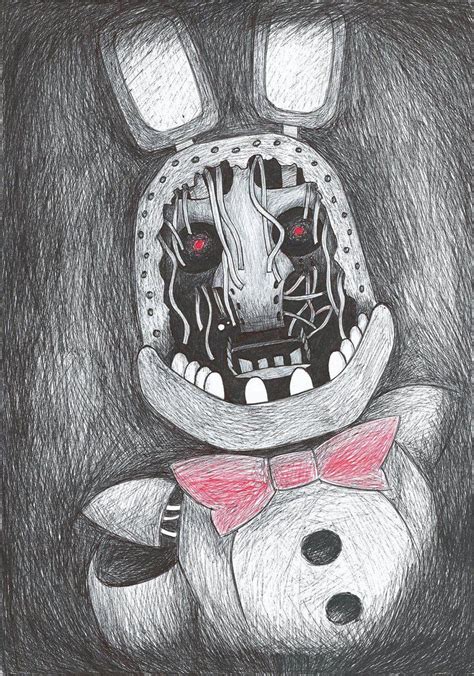 Bonnie Fnaf Coloring Pages Nights Drawing Draw Five Freddy Dibujos Step The Best Porn Website