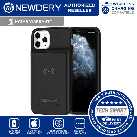 Newdery Battery Case For Iphone 11 Pro Qi Wireless Charging Compatible