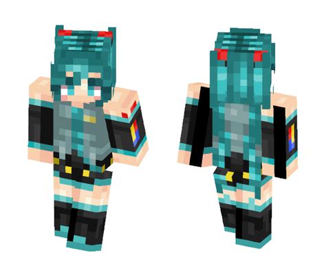 Download Hatsune Miku Vocaloid Minecraft Skin For Free