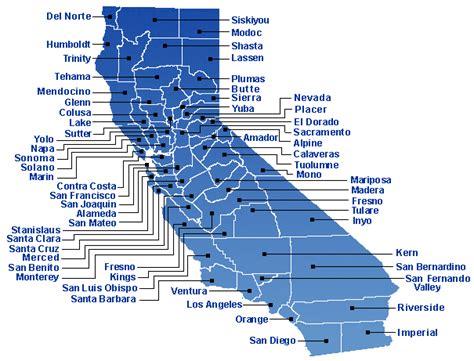Free Printable Maps Map Counties California Print For Free