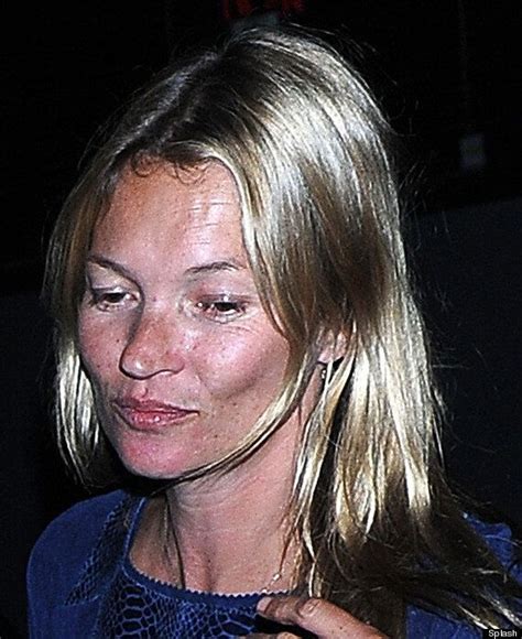 Kate Moss Goes Without Make Up On London Night Out Pictures Huffpost Uk