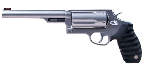 Taurus Judge 410ga45lc Stainless Magnum Revolver With 65 Inch Barrel