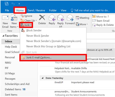 How To Whitelist An Email In Outlook How To Whitelist In Outlook 2010