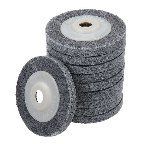 New 10pcs 100x12x16mm Angle Grinder Fiber Nylon Buffing Polishing Wheel