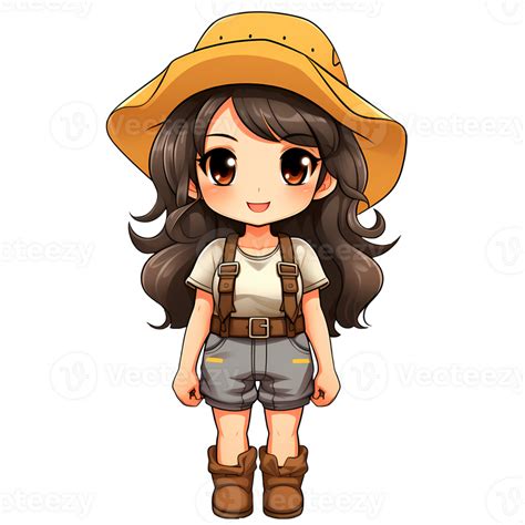 Cute Country Girl Clipart Illustration Ai Generative 27229040 Png
