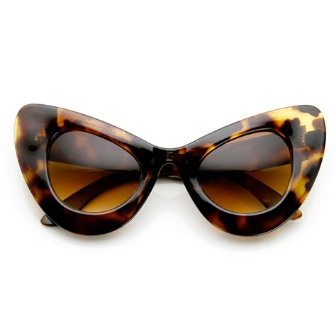 High Fashion Bold Oversized Women S Cat Eye Sunglasses
