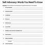 Self-advocacy Worksheets Pdf