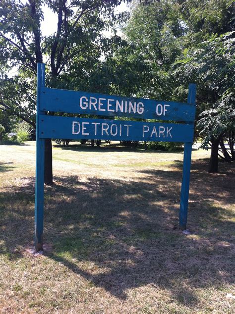Detroit Green Space Greening Of Detroit Park