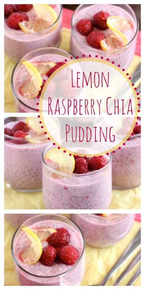 Lemon Raspberry Chia Pudding Recipe Healthy Ideas For Kids