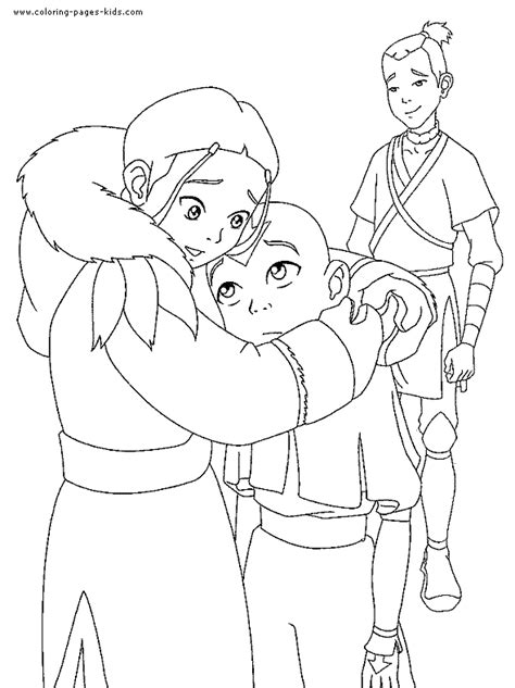 Below are several printables, coloring pages, and activities that were all inspired by avatar the last airbender tv series. Avatar The Last Airbender color page cartoon characters ...