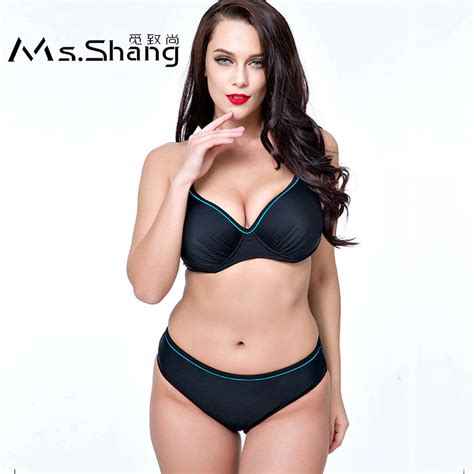 Ms Shang Solid Sexy Bikini Push Up Women Swimsuit Female Swimwear