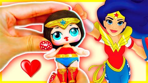Wonder Woman Lol Surprise Dolls Diy Custom Toy Diy Lil Outrageous