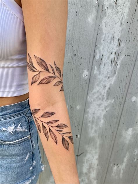 Arm Sleeve Tattoos For Women Girl Arm Tattoos Vine Tattoos Elbow