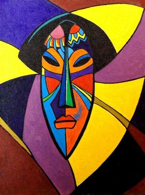 African Mask Drawing By John Hudson Hawke Artmajeur In 2022