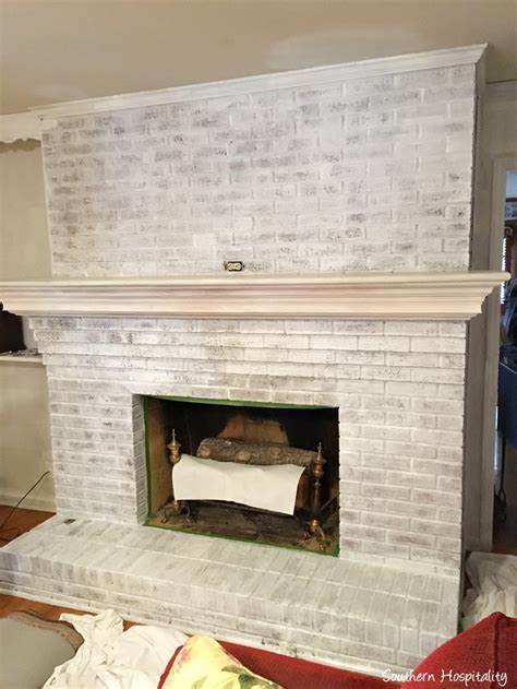 Remember that this type of paint is only appropriate for the exterior of a brick fireplace, not the interior firebox. how to paint a brick fireplace
