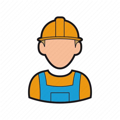 Builder Construction Helmet Man Professions Worker Icon Icon