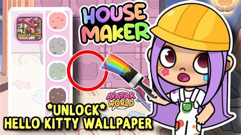 *UNLOCK* HELLO KITTY WALLPAPER + DIFFERENT COLORS & PATTERNS IN AVATAR