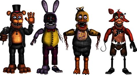 Fnaf Plus Withered Animatronics By Livingcorpse7 On Deviantart