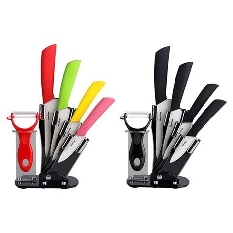Horntide Release 6 Piece Ceramic Knife Set 3 4 5 6 Inches With Peeler