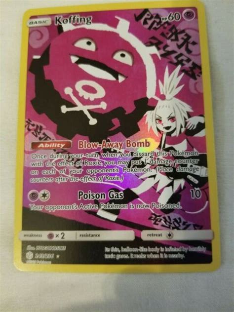 Koffing Full Art 243 236 Secret Rare Holo Pokemon Card Ebay