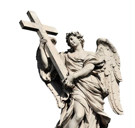 Angel With Cross Stock Photo Image Of Monument Kindness 123602626