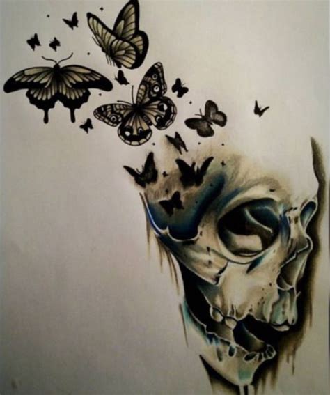 Thisnthat Skull Butterfly Tattoo Skull Rose Tattoos Butterfly Tattoo