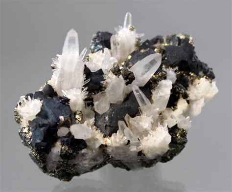 Bornite With Quartz And Pyrite Geokrazy Minerals