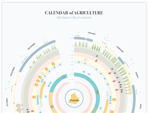 Agriculture Calendar By Ipsha Chaudhary On Dribbble