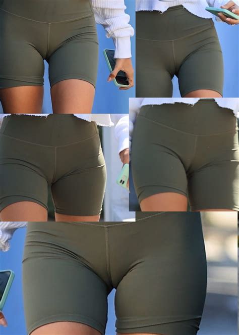 hailey bieber s pussy definition in bike shorts of the day