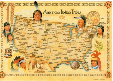 Native American Tribes Map Worksheet
