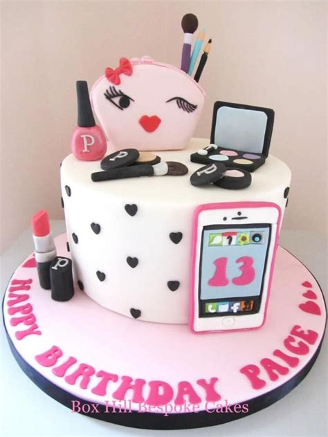 Check out our make up cakes selection for the very best in unique or custom, handmade pieces from our makeup remover shops. Make up & Phone Cake by Noreen@ Box Hill Bespoke Cakes | Make up cake, Cool birthday cakes