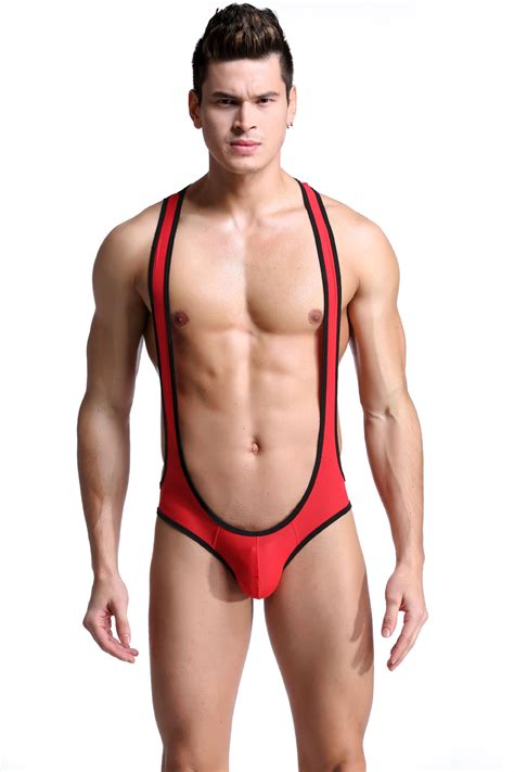 Hot Men Borat Mankini Beach Swim Suit Suspender Thong Costume Swimwear Bodysuit Ebay