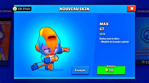 Max is a mythic brawler unlocked in boxes. NOUVEAU SKIN GT MAX BRAWL STARS LE MEILLEUR SKIN DU MONDE ...