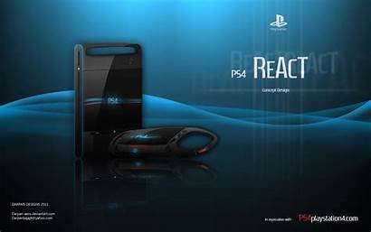 Ps4 Playstation React Desktop Sony Concept Wallpapers