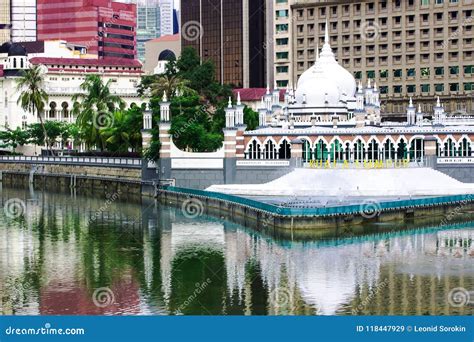Historic Mosque Masjid Jamek At Kuala Lumpur Stock Image Image Of