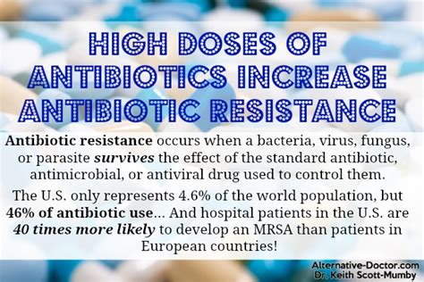 High Doses Of Antibiotics Increase Antibiotic Resistance