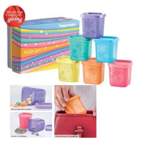 Tupperware Rainbow Cubes Gift Set Pcs Pcs Ml Shopee Malaysia
