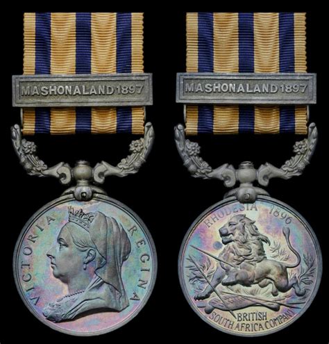 850 British South Africa Company Medal 1890 97 Reverse Rhodesia 189