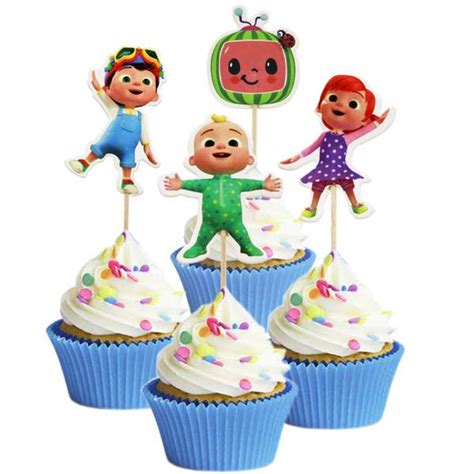 Coco Melon Cupcaketoppers 8 Stk Surpriseworldno