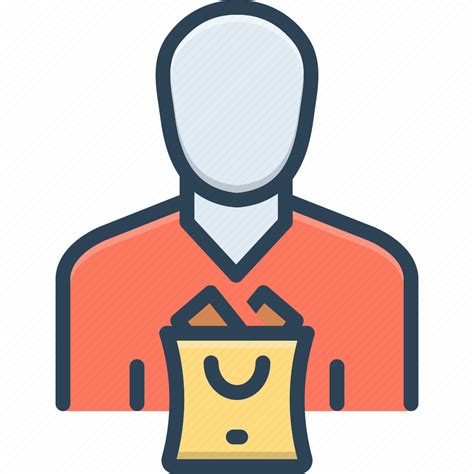 Buyer Consumer Customer Purchaser Shopper User Usufructuary Icon
