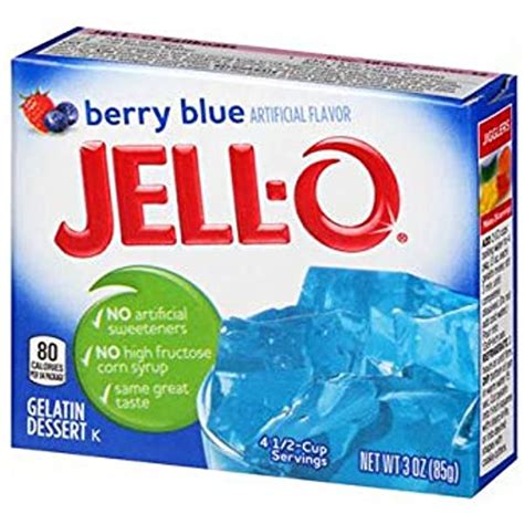 Jell O Berry Blue Gelatin Dessert Jell O 3oz 85g American Food Store