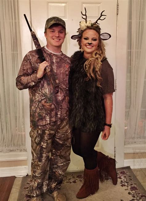 Deer And Hunter Halloween Costume Superhero Halloween Cute Couple