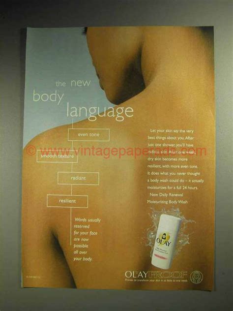 2000 Oil Of Olay Body Wash Ad New Body Language